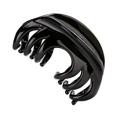 Abbildung von LONEEDY No slip Grip Large Crystal Plastic Octopus Jaw Clips Hair Claw Banana for Women