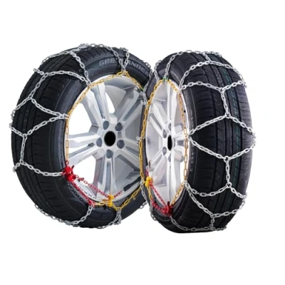 Abbildung von VEVOR Schneeketten 2 Stk. Mangan legierter Stahl Notfall Traktionsketten 645/605 mm für Autos Pickups SUVs Lkws 225 65 R15; 235 60 R16; 215 55 R16