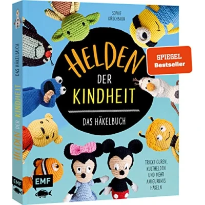 Abbildung von Helden der Kindheit Das Häkelbuch Trickfiguren, Kulthelden und mehr Amigurumis häkeln: Mit Kultfiguren wie Micky Maus, Arielle, Biene Maja, ... Harry Potter, den Schlümpfen Minions