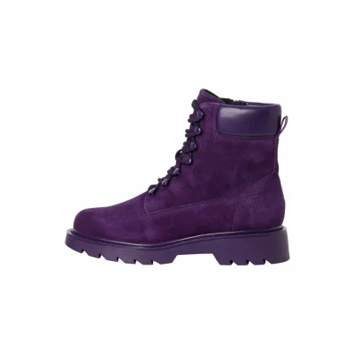 Abbildung von Tamaris Plateaustiefelette, Damen, Größe: 38, Purple Schuhe