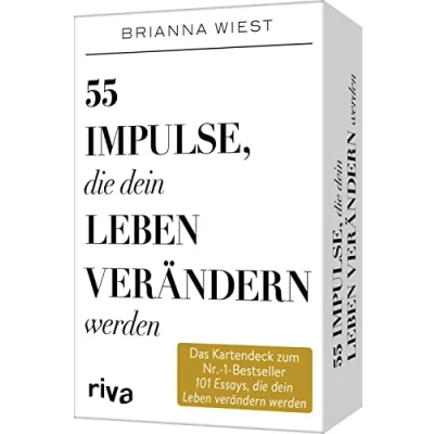 Abbildung von 55 Impulse, die dein Leben verändern werden Das Kartendeck zum Nr. 1 Bestseller 101 Essays, werden: Positives Mindset, Achtsamkeit, und Selbstliebe