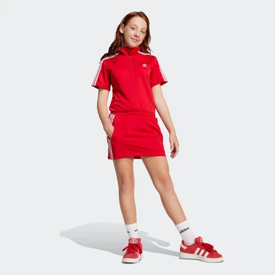 Abbildung von adidas Originals Firebird Dress Freizeitkleid für Kinder, Größe: 140, Better scarlet