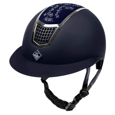 Abbildung von Fair Play Reithelm Quantinum Fleur Wide Visor Navy L