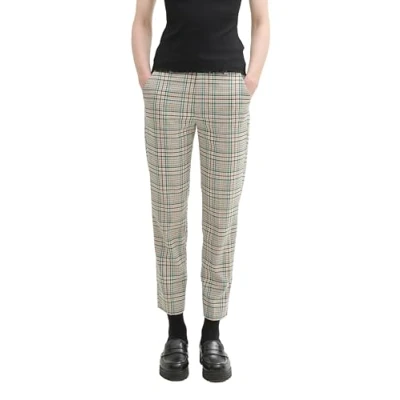 Abbildung von TOM Tailor Denim MIT Karomuster Chino, Damen, Größe: Small, Beige green check