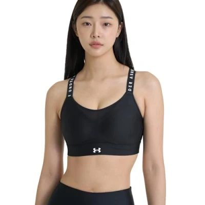 Abbildung von Under Armour Infinity High Sport BH Damen Schwarz, Größe S