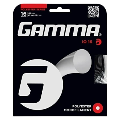 Abbildung von Gamma Tennissaite iO 18 schwarz (1,18 mm) 12,2 m Set, S