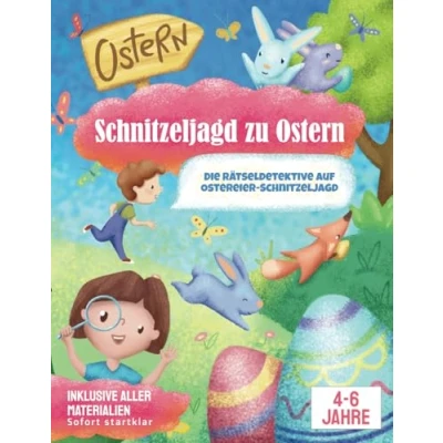 Abbildung von Schnitzeljagd zu Ostern: Die Rätseldetektive auf Ostereier Schnitzeljagd: Komplettsett Fertig vorbereitete Schatzsuche: Sofort startklar zum ... Kindergeburtstag. für 4 6 Jährige