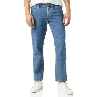 Abbildung von Wrangler Herren Durables Regular Fit Jeans, Stonewash, 36W / 32L