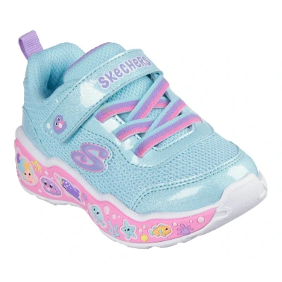 Abbildung von Skechers PLAY Scene Sneaker low turquoise/multicoloured für Kinder, Größe: 24, Turquoise/multi coloured Schuhe