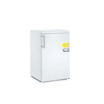 Abbildung von SEVERIN Vollraumkühlschrank, inkl. moderner LED Beleuchtung, 2 x höhenverstellbare Abstellflächen, große Veggiebox, extrem leise 41 dB, 120 L Nutzinhalt, weiß, VKS 8808
