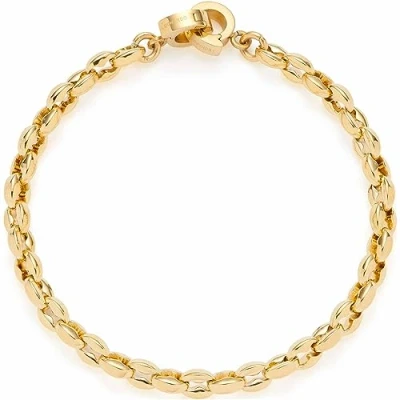 Abbildung von Leonardo Jewels Giselle Damen Armband aus Edelstahl IP Gold mit 5 kleinen Charm Anhängern, Länge 18 20 cm, Schmuck Geschenk für Frauen 023215