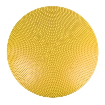 Abbildung von Cando Balancekissen mit Noppenseite, Sitzkissen, aufpumpbar, Balance Disc, 60 cm Durchmesser, gelb, 30 1868Y