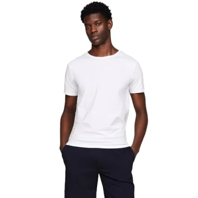 Abbildung von Tommy Hilfiger TEE 3 PACK Nachtwäsche Shirt, Herren, Größe: Medium, White