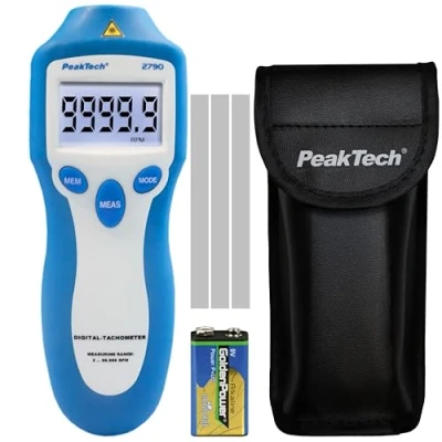 Abbildung von Drehzahlmessgerät/Tachometer,P 2790,mit AA8Laser 2bis 100 RPM,berührungslos