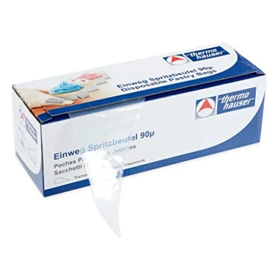 Abbildung von thermohauser Einweg Spritzbeutel (Kunststoff PE) Smoothy, transparent, 100 Stück, 50,0x27,5x0,009 cm