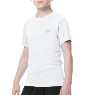 Abbildung von MEETWEE Jungen Rash Guard Kurzarm Kinder Badeshirt UV Schutz UPF 50 + Schwimmshirt Schnelltrocknend