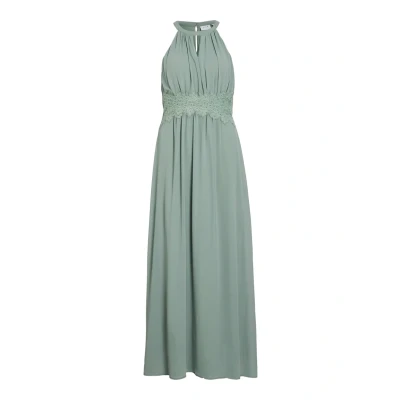 Abbildung von VILA Vimilina Maxikleid, Damen, Größe: 34, Green milieu