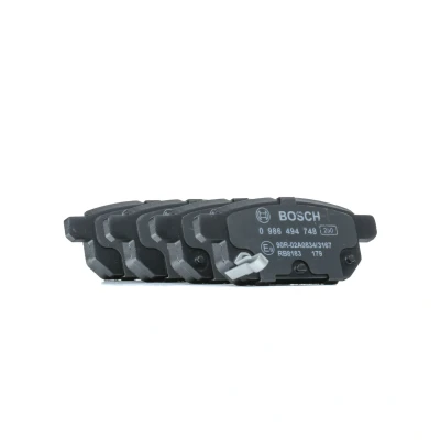 Abbildung von BOSCH 0 986 494 748 Bremsbelagsatz Low Metallic mit integriertem Verschleißwarnkontakt, akustischer Verschleißwarnung SUZUKI: SX4 II S Cross
