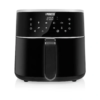 Abbildung von Princess Digitale Heißluftfritteuse 6 L 8 voreingestellte Programme Weniger Öl Digitaler LED Touchscreen 1500 W Airfryer 182244