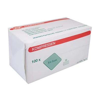 Abbildung von Nobamed Mullkompressen Kompressen 12 lagig 100 Stück(5.0 x 5.0 cm)