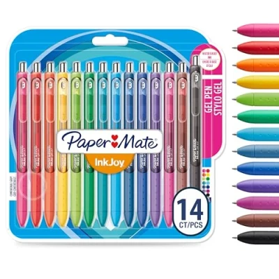 Abbildung von PAPER MATE InkJoy Gelstifte mittlere Spitze (0,7mm) sortierte Farben 14 Stück