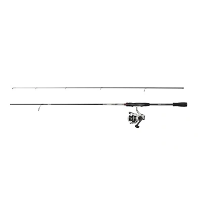Abbildung von Abu Garcia Max X Spinning Combo, Süßwasserangler Angelrute Rolle Hecht Zander, Starkes Leichtgewicht vielseitig einsetzbar, schwarz grau, 2.13m mäßig schnelle Rute, 2000er