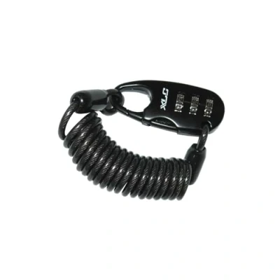 Abbildung von XLC Zahlenspiralkabelschloss Scareface LO L05, Schwarz, 1200 mm