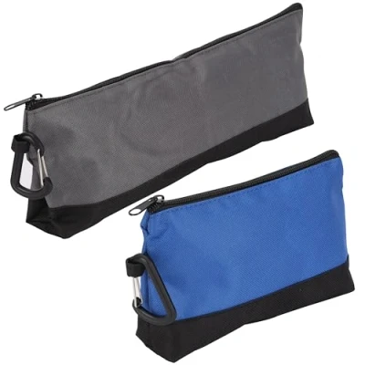Abbildung von Belle Vous 2er Pack Werkzeugtaschen klein mit Karabinerhaken Schwerlast Mehrzwecktaschen für Werkzeuge Nageltasche stabilen Boden Kleine Werkzeugtasche 2 Größen