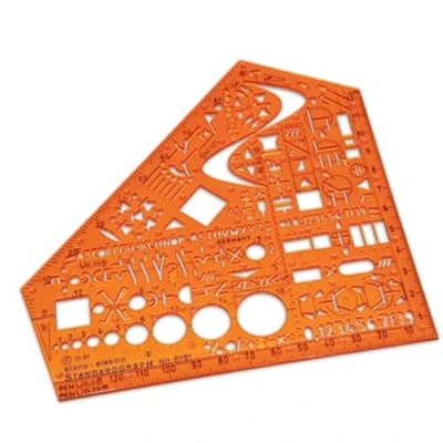 Abbildung von Standardgraph 8191 Schablone Stano Winkel, 155 x 1,3 mm