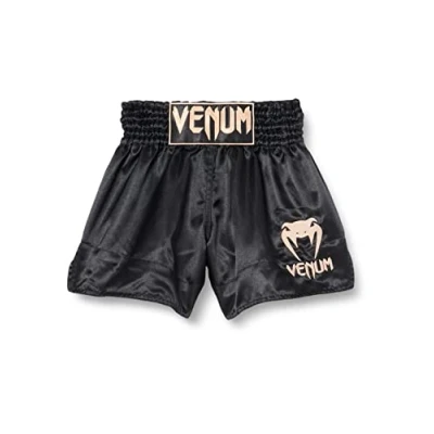 Abbildung von Venum MUAY THAI Shorts Classic kurze Sporthose, Herren, Größe: XXL, Black/gold