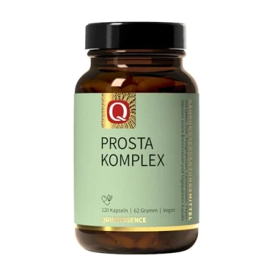 Abbildung von Quintessence Prosta Komplex 60 Stk. Nahrungsergänzungsmittel Männer hochdosiert mit Zink, Vegan, für normalen Testosteronspiegel, Mineralstoffen und Pflanzen Extrakten, Produziert in Österreich