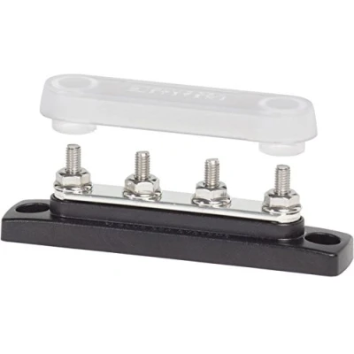 Abbildung von Blue Sea Systems 2315 100 A Mini Sammelschiene mit 4 Bolzen und einer Abdeckung