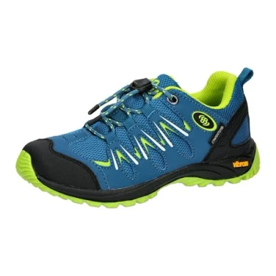 Abbildung von Brütting Expedition Kids Traillaufschuhe, Petrol/Lemon, 26 EU