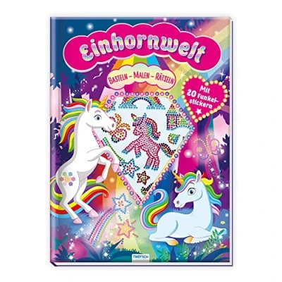 Abbildung von Trötsch Beschäftigungsbuch Malbuch Bastelbuch Einhornwelt: Malen Basteln Beschäftigen Einhorn Glitzer Kinder Geschenk Geschenkidee: ... (Einhornwelt: Alles rund ums Einhorn)