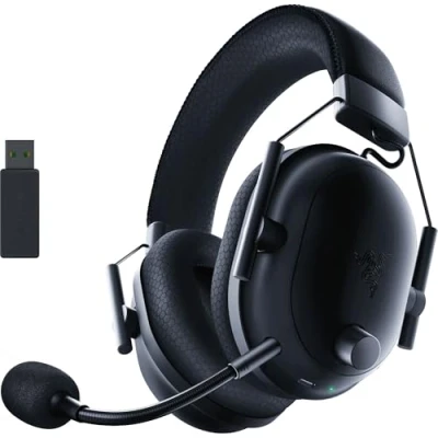 Abbildung von Razer BlackShark V2 Pro (2023) für PC Kabelloses Premium Esports Headset (HyperClear Super Breitband Mikrofon, Triforce Titanium 50mm Treiber, HyperSpeed Wireless Technologie, 70 Std) Schwarz