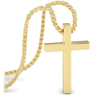 Abbildung von SERASAR Kreuz Halskette Herren mit Anhänger 50cm Gold Schmuck Kette Vergoldete Geschenk idee für Männer Geburtstag Vater Tag Punk Rock Valentinstag