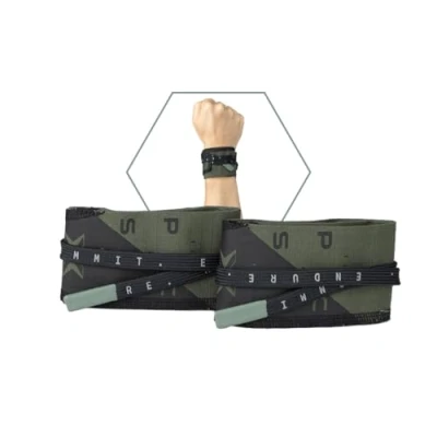 Abbildung von PICSIL Handgelenkschoner aus Stoff für Cross Training, hervorragende Gelenkunterstützung, beugen Verletzungen und Sehnenentzündungen vor, ideal Bodybuilding, Boxen, Gymnastik (Green 5cm)