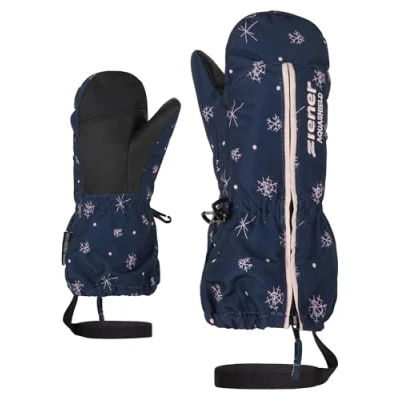 Abbildung von Ziener Kinder LANGELO Ski Fäustling/Wintersport wasserdicht, atmungsaktiv, snowcrystal Print, 80cm