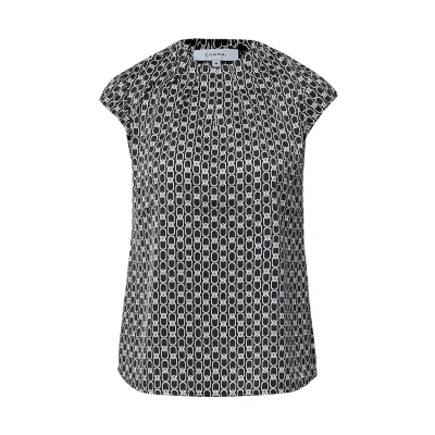 Abbildung von Comma Satinbluse, mit All Over Print