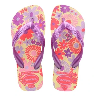 Abbildung von Havaianas Mädchen Kids Flores Flipflop, Buttercream