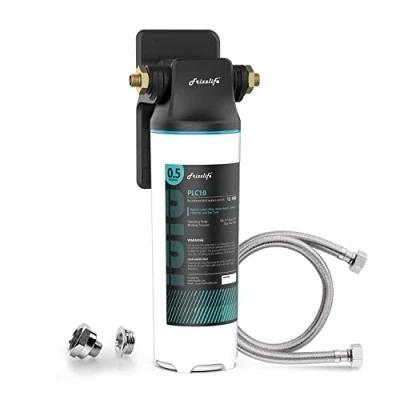 Abbildung von Frizzlife SW10 Unterbau Wasserfiltersystem, NSF/ANSI 53&amp;42 zertifiziert, Reduziert 99,99% Blei, Chlor, schlechten Geschmack und Geruch, Direktanschluss, 8K Gallonen, hohe Kapazität, 0,5 Mikron