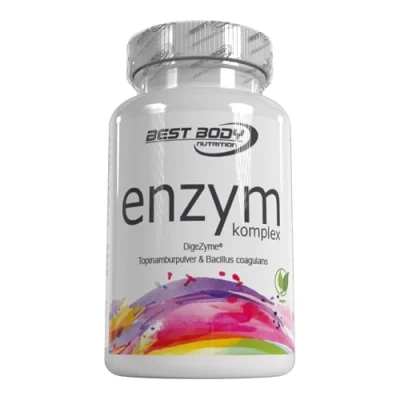 Abbildung von Best Body Nutrition Enzym Komplex 90 Kapseln Verdauungsenzyme vegan inkl. Alpha Amylase, Lipase, Protease, Laktase