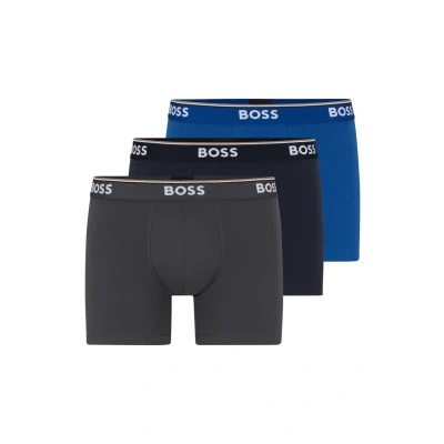 Abbildung von BOSS Power 3 PACK Panties, Herren, Größe: Medium, Open blue