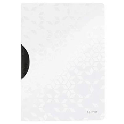 Abbildung von Leitz WOW ColorClip Hefter für 30 Blatt, A4, Kunststoff, Perlweiß WOW, 41850001