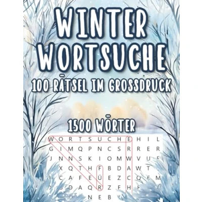 Abbildung von Winter Wortsuchrätsel: 100 Themen &amp; Rätsel im Großdruck mit 1500 versteckten Wörtern für Erwachsene, Senioren Kinder