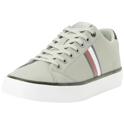 Abbildung von Tommy Hilfiger Herren Vulcanized Sneaker Schuhe, Grau (Antique Silver), 44