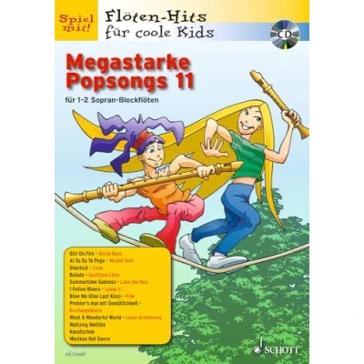 Abbildung von Megastarke Popsongs: Band 11. 1 2 Sopran Blockflöten. (Flöten Hits für coole Kids, 11)