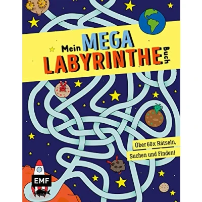 Abbildung von Mein Mega Labyrinthe Buch: Über 60 x Rätseln, Suchen und Finden!