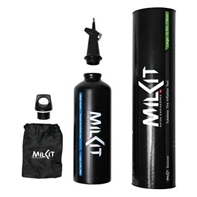 Abbildung von milKit Tubeless Booster Kit Das preisgekrönte Tire Set mobiles Reifen Reparatur für Rennrad &amp; MTB