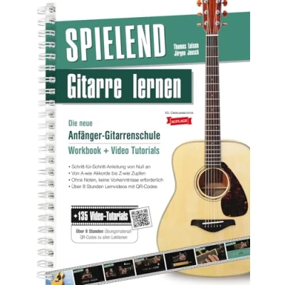 Abbildung von Spielend Gitarre Lernen: Gitarrenschule für Anfänger inkl. Erklärvideos (12. Aufl.)